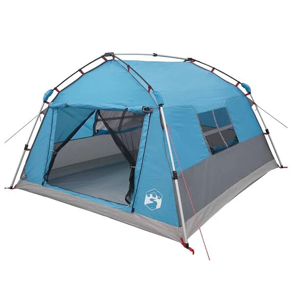 vidaXL Tente instantanée imperméable 4 personne Bleu