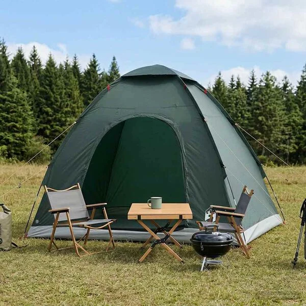 vidaXL Tente de camping 2 personne Vert armée