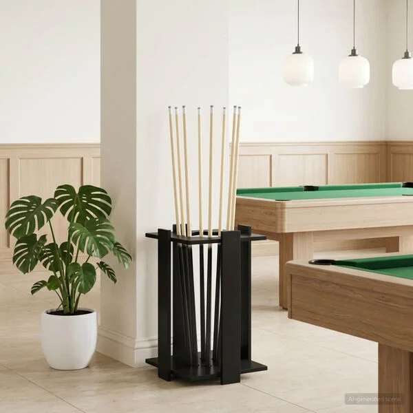 vidaXL Support de queue de billard Bois d'ingénierie 42 x 43 x 60 cm
