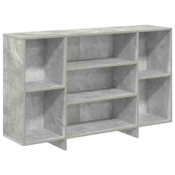 vidaXL Buffet gris béton 120x30x75 cm bois d'ingénierie