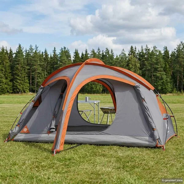 vidaXL Tente de trekking avec housse de pluie résistante à l'eau