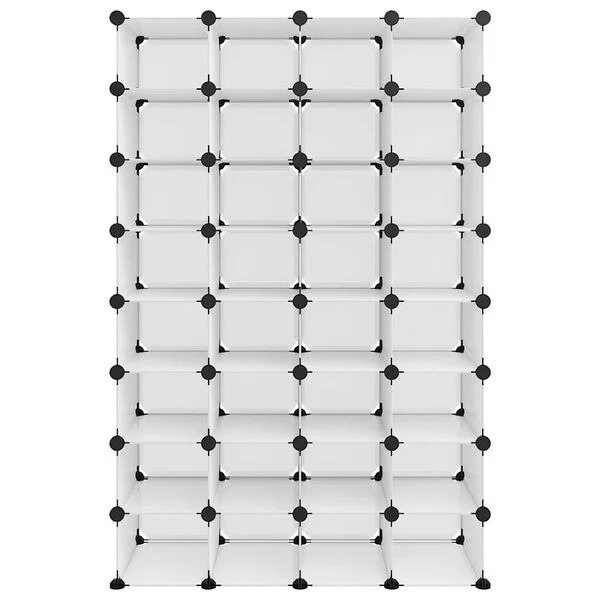 vidaXL Étagère à chaussures Transparent 93x36, 5x140 cm PP