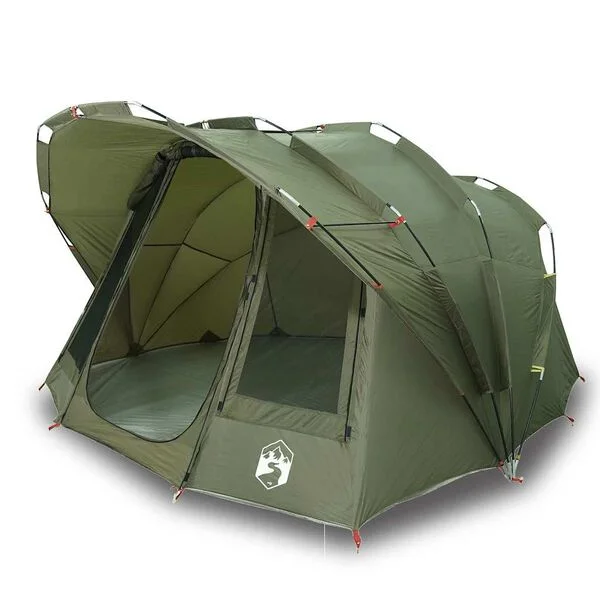 vidaXL Tente de pêche 5 personnes vert olive imperméable