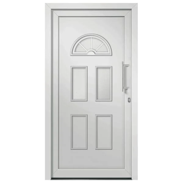 vidaXL Porte d'entrée Blanc 98x208 cm
