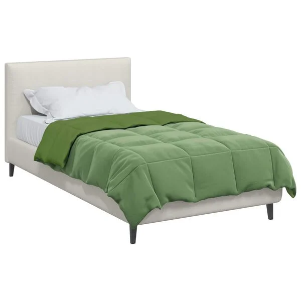 vidaXL Duvet complet toute l'année 140 x 200 cm 4 saisons Vert