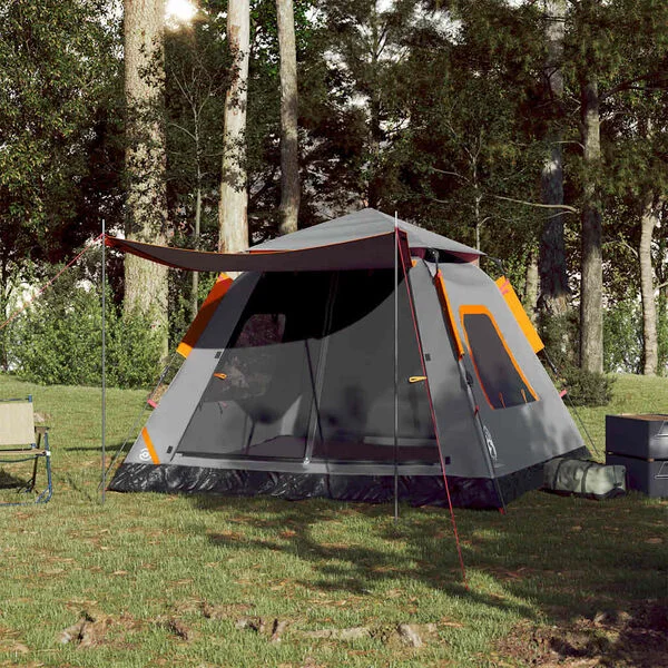 vidaXL Tente de camping à dôme 5 personnes libération rapide