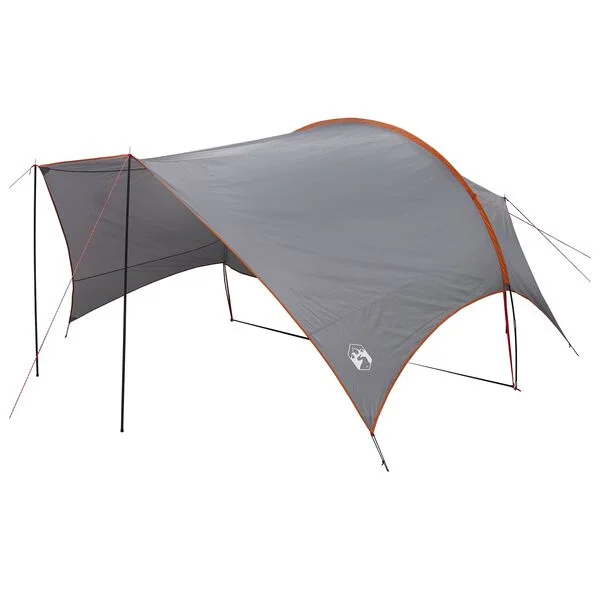 vidaXL Tarp de camping résistant à l'eau Gris et orange
