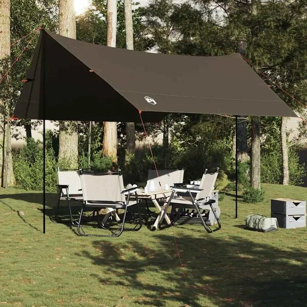 vidaXL Bâche de camping marron 462x306x211 cm imperméable