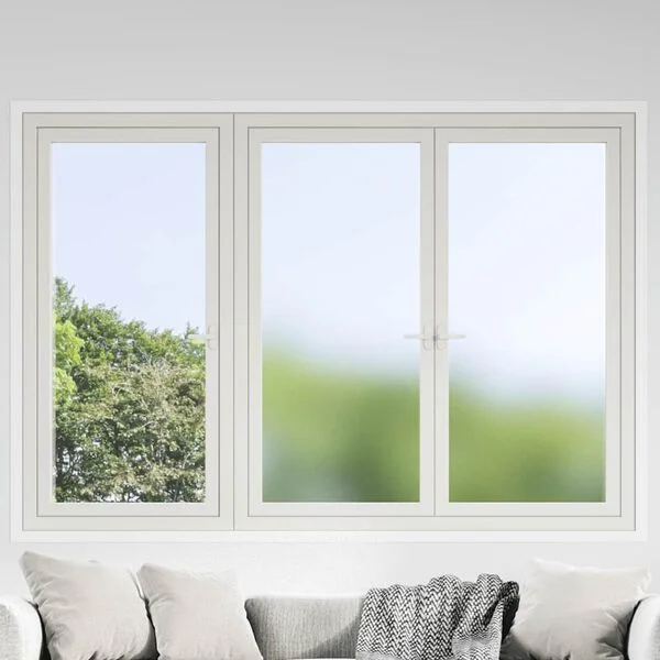 vidaXL Films pour fenêtre 5 pcs statique dépoli gris PVC