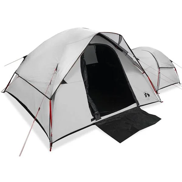 vidaXL Tente de camping 5 personnes blanc tissu occultant imperméable