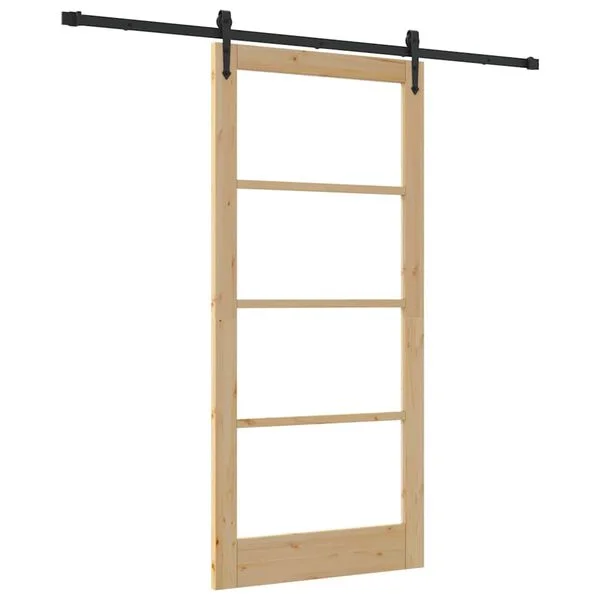 vidaXL Porte coulissante ORKDAL 93 x 202 cm Naturel