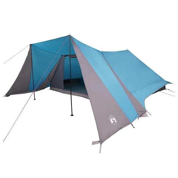 vidaXL Tente Tipi 12 personne Bleu taffetas