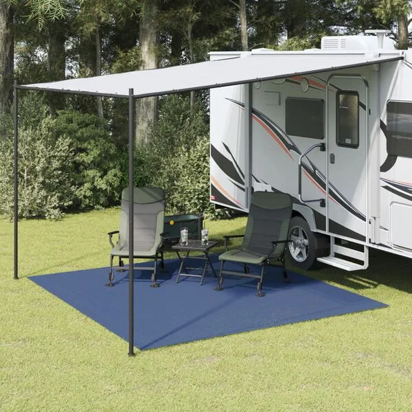 vidaXL Tapis de tente bleu 3x3 m