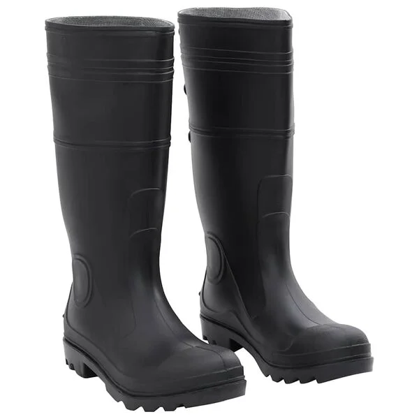 vidaXL Bottes de pluie noir taille 42 PVC