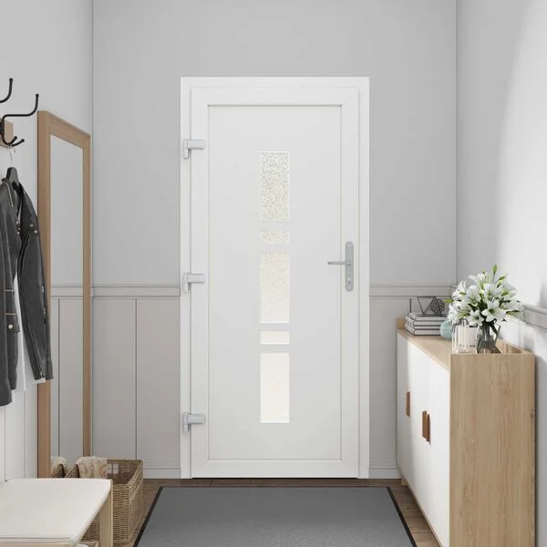 vidaXL Porte Frontale 88 x 200 cm PVC Anthracite