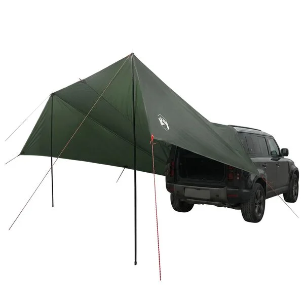 vidaXL Auvent de véhicule Vert armée 500 x 515 x 215 cm