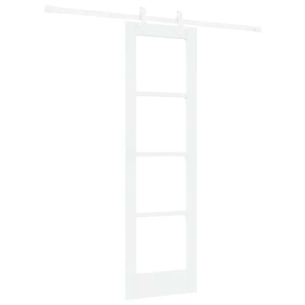 vidaXL Porte coulissante 61 x 198, 5 cm Bois de pin massif et verre