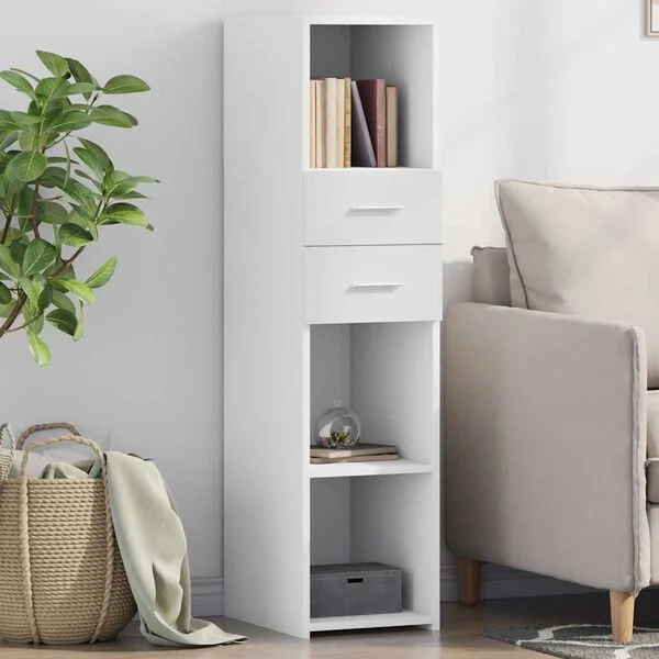 vidaXL Buffet haut blanc 30x42, 5x124 cm bois d'ingénierie