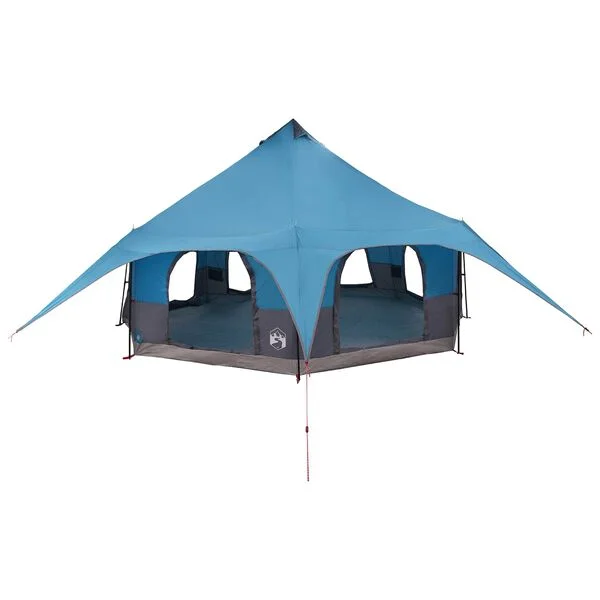 vidaXL Tente familiale 10 personne Bleu