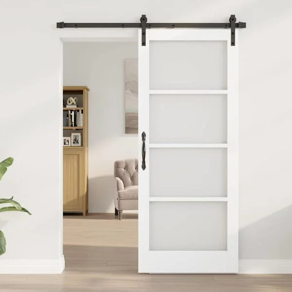 vidaXL Porte coulissante ORKDAL Blanc 83 x 202 cm