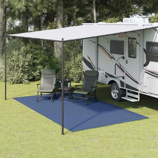 vidaXL Tapis de tente Bleu 200 x 200 cm Polyester
