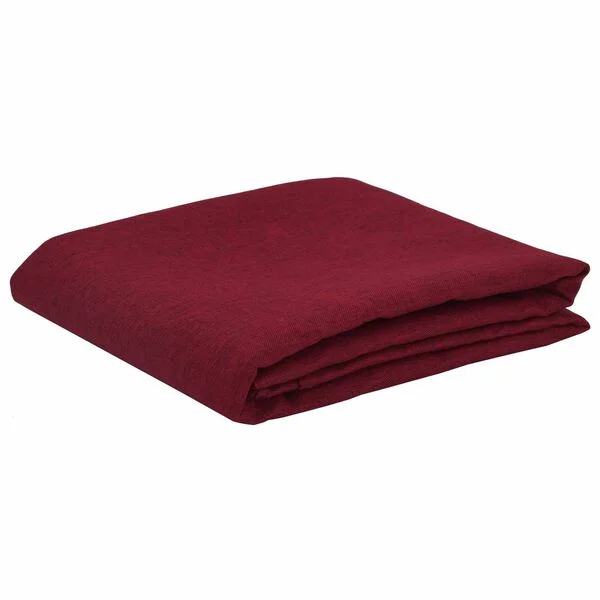 vidaXL Tissu de Table Rectangulaire Bordeaux 110 x 180 cm