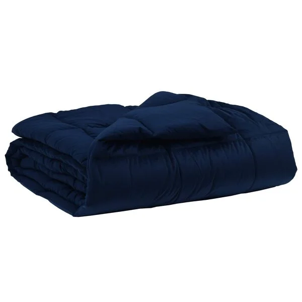 vidaXL Duvet complet toute l'année 200 x 200 cm 4 saisons Bleu foncé