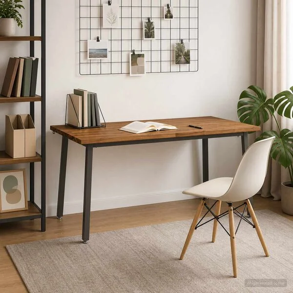 vidaXL Table à manger en bord vivant 160 x 80 x 75 cm Naturel