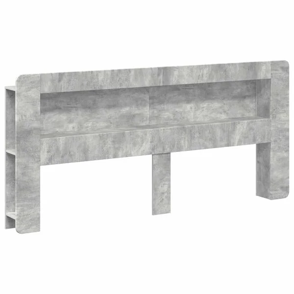 vidaXL Cabinet de Tête de Lit Gris béton Bois d’ingénierie