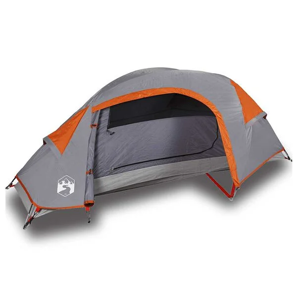 vidaXL Tente de camping à dôme 1 personne orange imperméable