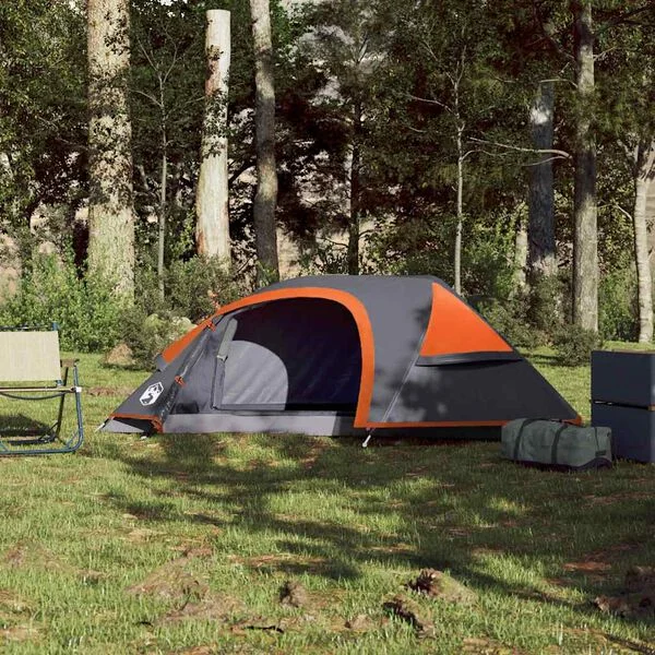 vidaXL Tente de camping à dôme 1 personne orange imperméable
