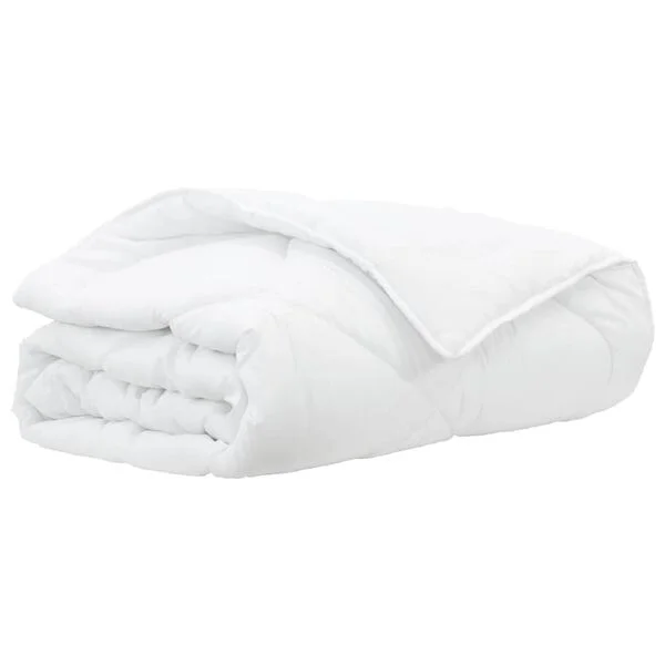 vidaXL Couette d'été 260 x 220 x 3 cm Été Polyester Blanc Respirant