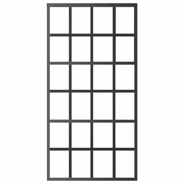 vidaXL Porte coulissante Verre ESG et aluminium 102x205 cm Noir