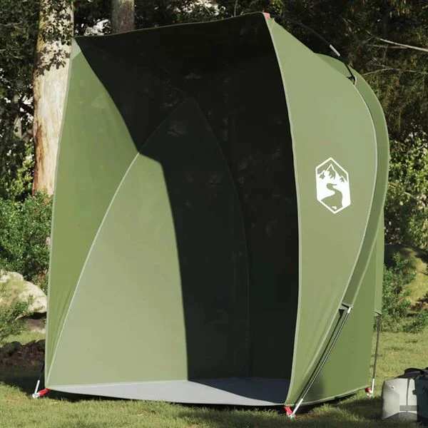 vidaXL Tente de pêche vert olive imperméable