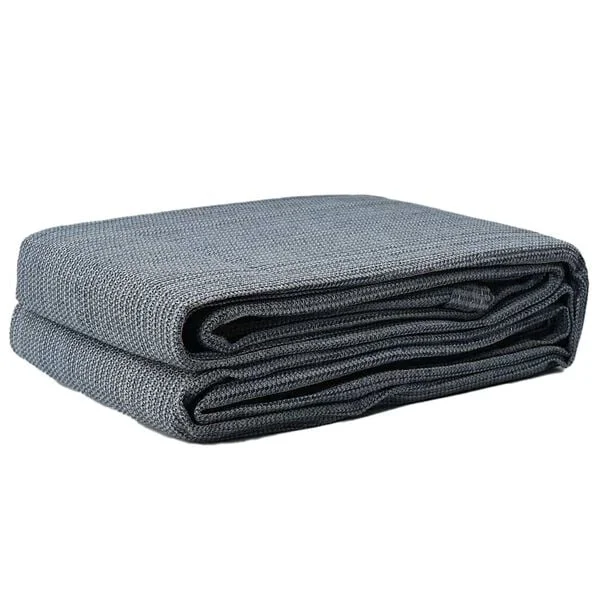 vidaXL Tapis de tente Bleu et gris 700 x 400 cm Polyéthylène