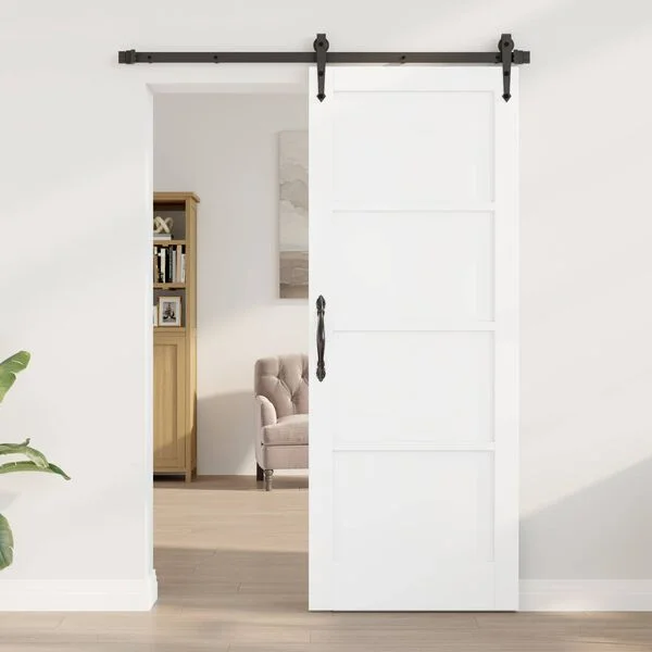 vidaXL Porte intérieure 78 x 202 cm Contreplaqué Blanc