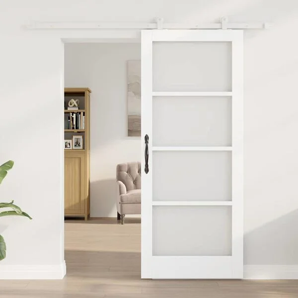 vidaXL Porte coulissante ORKDAL 83 x 202 cm Blanc