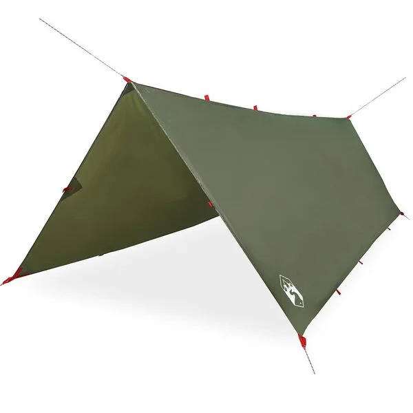 vidaXL Bâche de camping vert olive 406x306 cm imperméable