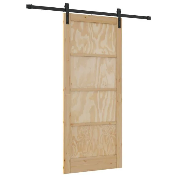 vidaXL Porte coulissante 86 x 198, 5 cm Bois de pin massif