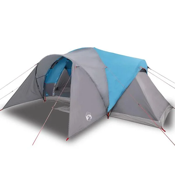 vidaXL Tente familiale à dôme 6 personnes bleu imperméable
