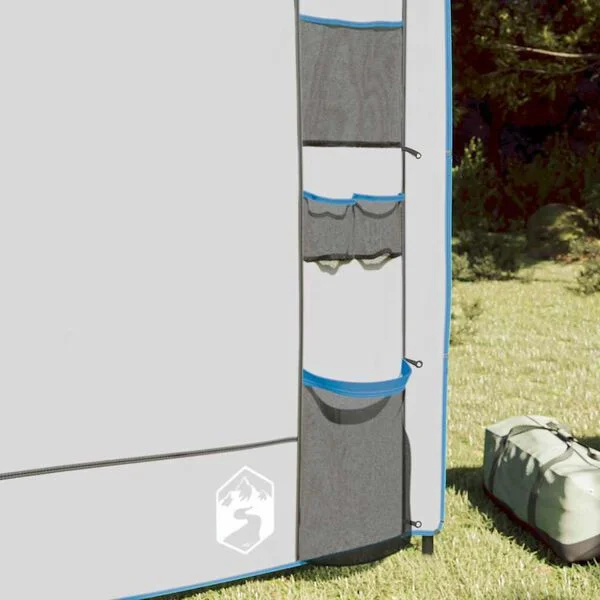 vidaXL Organisateur de tente suspendu Gris et bleu 320 x 182 cm oxford
