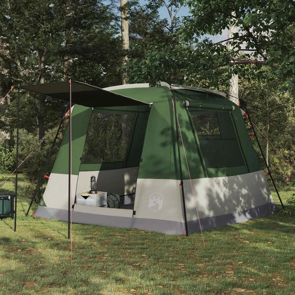 vidaXL Tente de fête 10 personne Vert