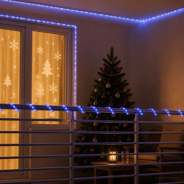 vidaXL Cordon lumineux LED de Noël 480 LED Bleu 20 m
