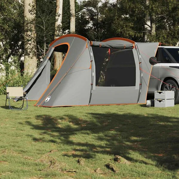 vidaXL Tente de voiture gris et orange imperméable