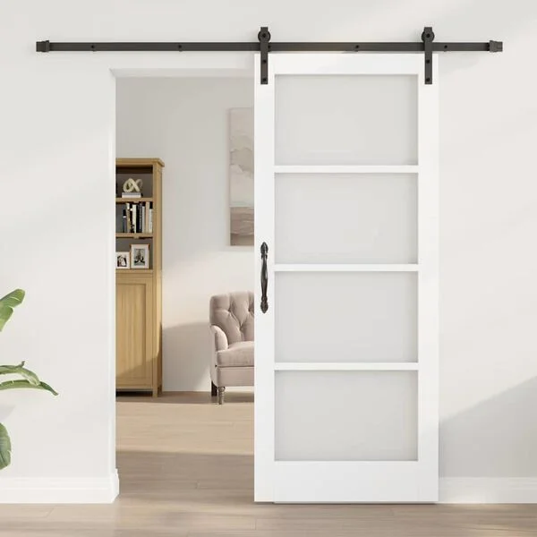 vidaXL Porte coulissante ORKDAL Blanc 83 x 202 cm