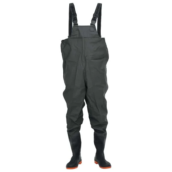 vidaXL Cuissardes avec bottes vert foncé taille 38