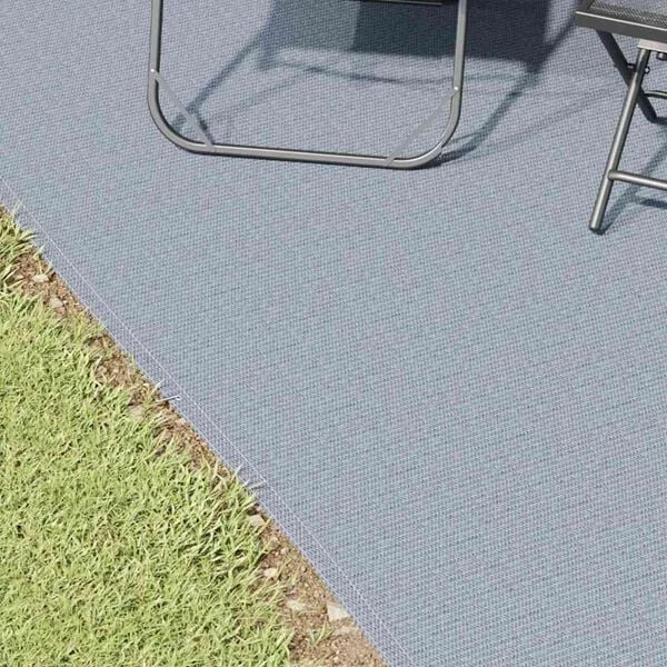 vidaXL Tapis de tente Bleu et gris 700 x 400 cm Polyéthylène