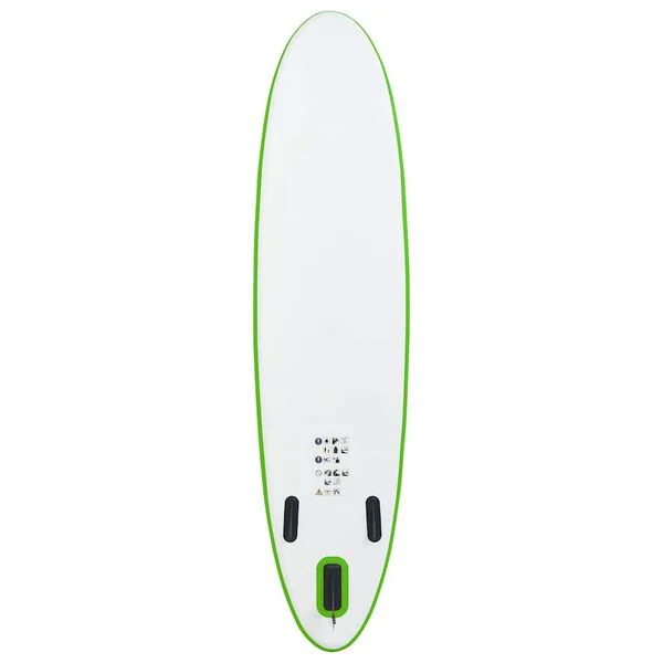 vidaXL Ensemble de planches SUP gonflables Vert et blanc