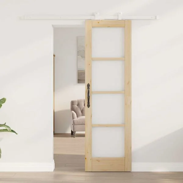 vidaXL Porte coulissante ORKDAL 61 x 198, 5 cm Naturel