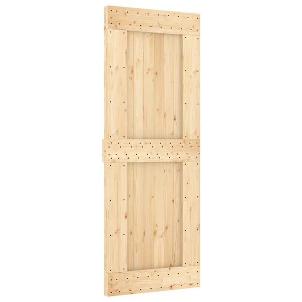 vidaXL Porte NARVIK 80 x 210 cm Bois de pin massif (non traité)